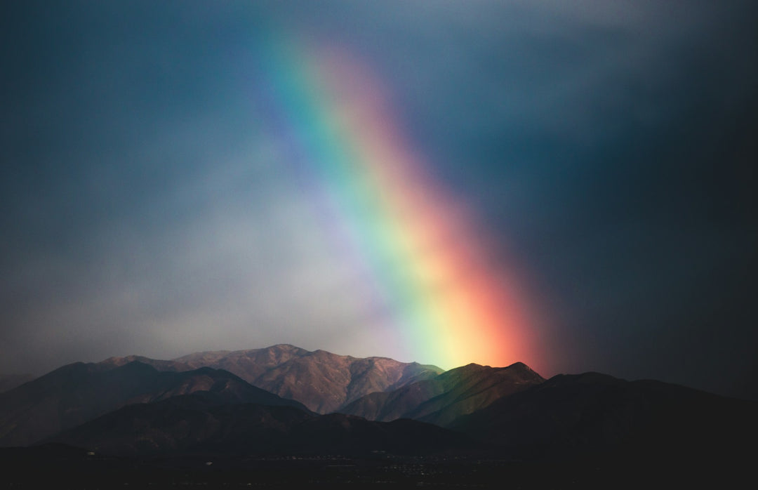 Picture of a beautiful rainbow in nature- Alexa Martha Designs
