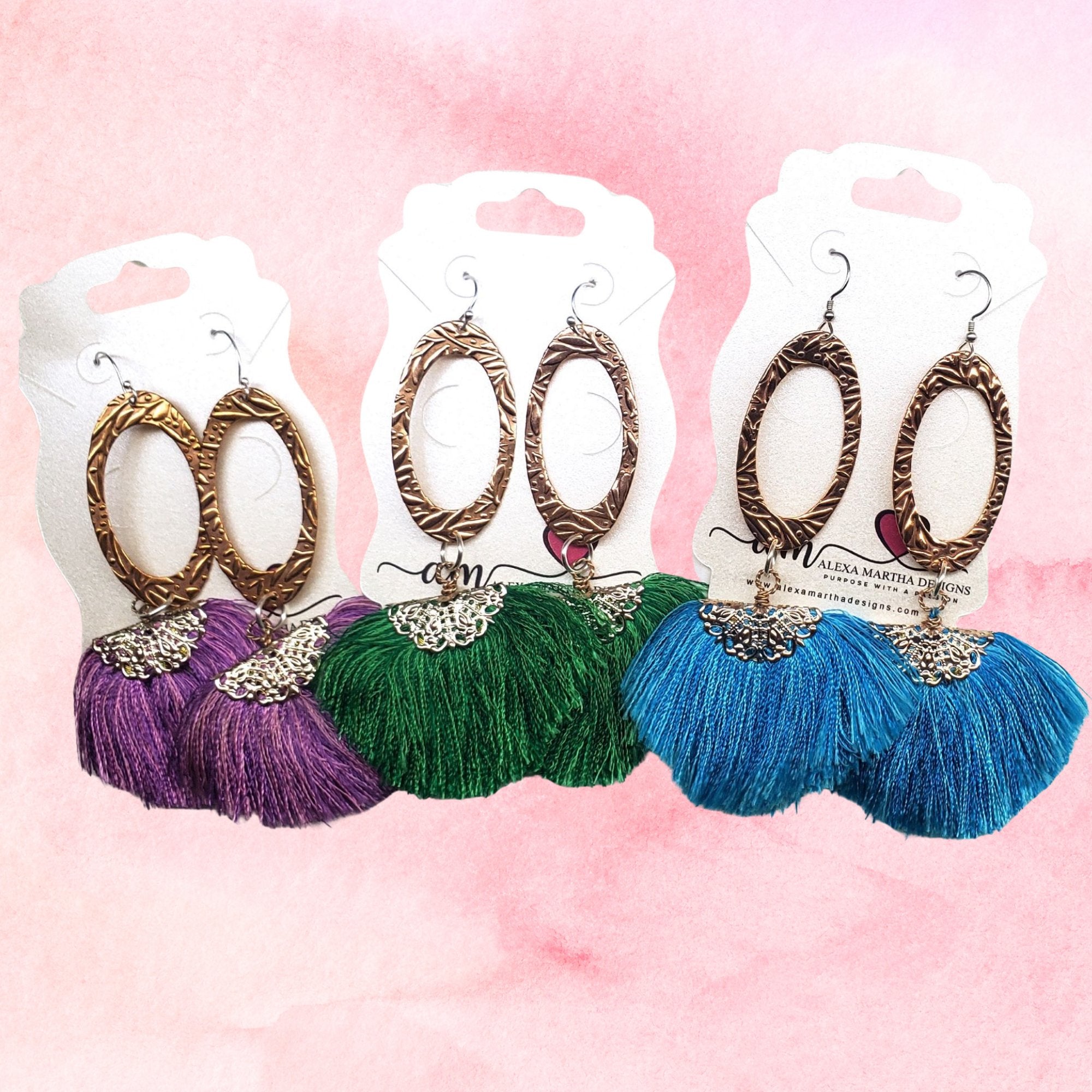 Fan Tassel Jewelry - Alexa Martha Designs