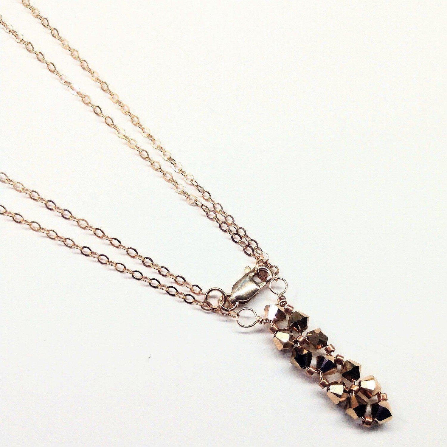 Nikki Gold Filled Sterling Silver Rose Gold Filled Necklace Connector 4mm or 6mm Size options 1 Piece 4mm Black Sterling Silver