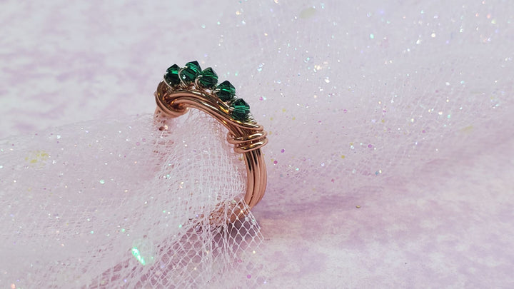 AMD1244-AMD1244-2-AMD1244-3-AMD1244-4-AMD1244-5 Wire Wrapped Copper Crystal Birthstone Bling Ring - Ring - Alexa Martha Designs   8310802940208