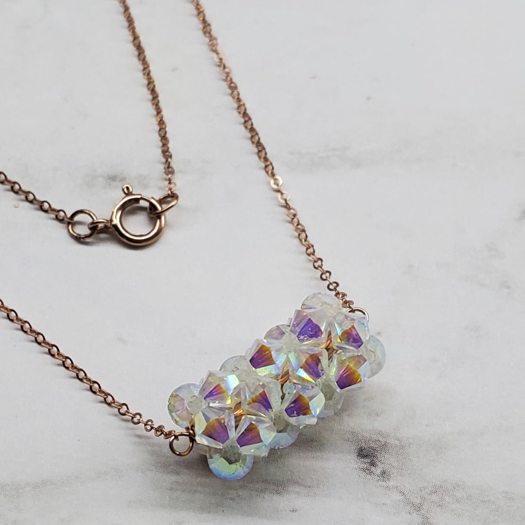 AMD1252-4-AMD1252-6-AMD1252-AMD1252-2-AMD1252-3 14K Rose Gold Filled Super Sparkly Pastel Crystal Barrel Necklaces - Necklaces - Alexa Martha Designs   8936036237616