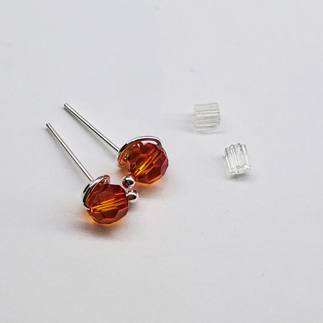 AMD1114-5-AMD1114-AMD1114-2-AMD1114-3-AMD1114-4 6mm Silver Spiral Crystal Stud Earrings - Earrings - Alexa Martha Designs   6759404732463