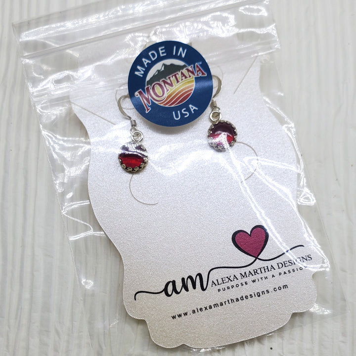 AMD1171-1-AMD1171-2-AMD1171-3 6mm Round 925 Silver Filigree Gemstone Dangle Earrings - Earrings - Alexa Martha Designs   9538390950192