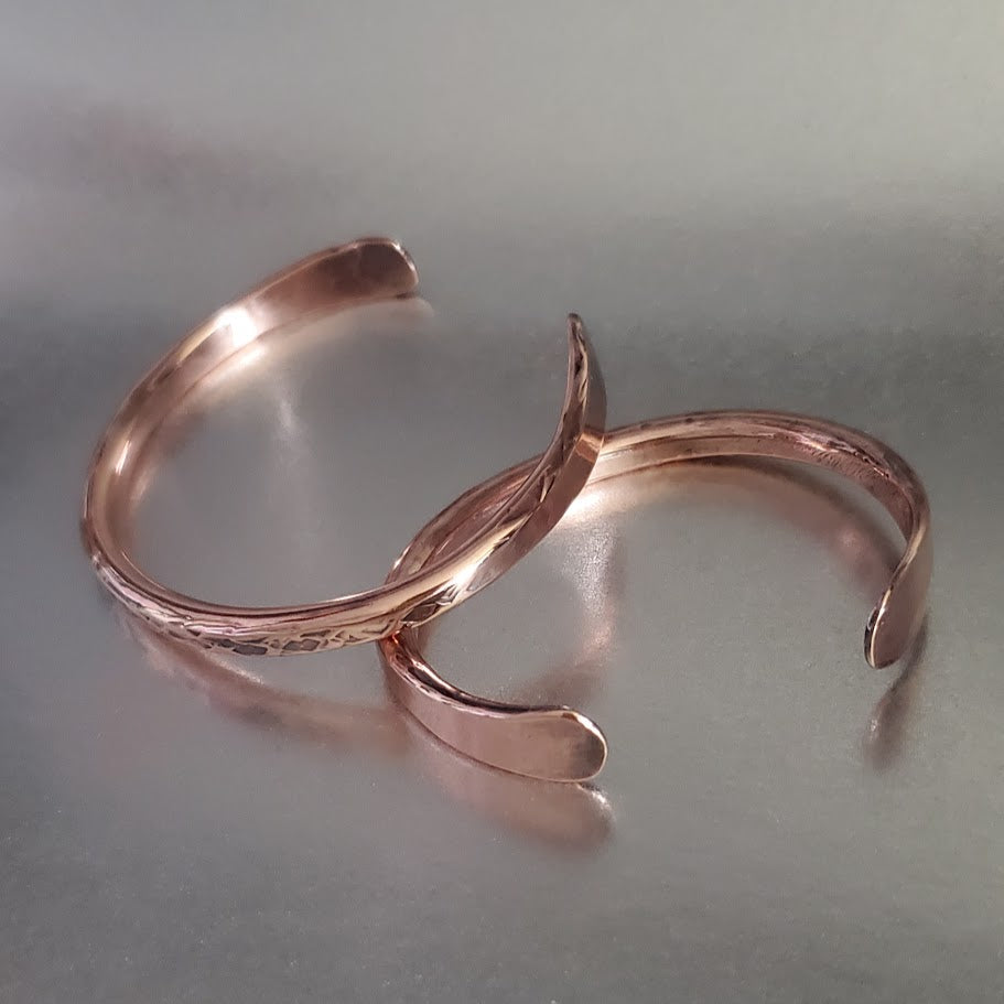 Handmade 4 Gauge Copper BIGGA Bangle by Alexa Martha - Cuff Bangle - Alexa Martha Designs