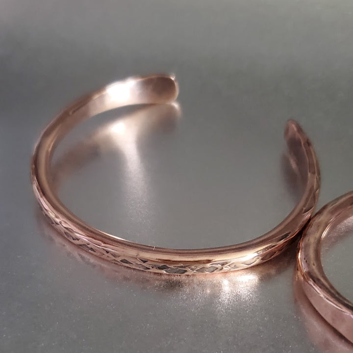 Handmade 4 Gauge Copper BIGGA Bangle by Alexa Martha - Cuff Bangle - Alexa Martha Designs