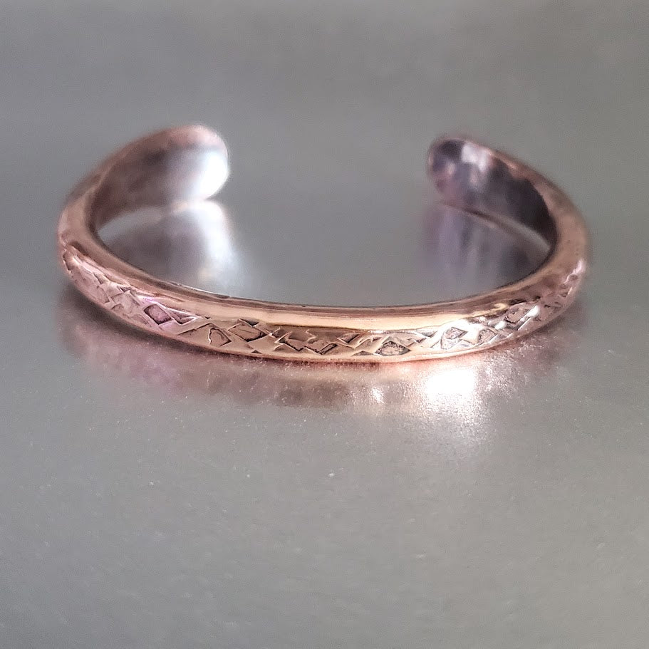 Handmade 4 Gauge Copper BIGGA Bangle by Alexa Martha - Cuff Bangle - Alexa Martha Designs