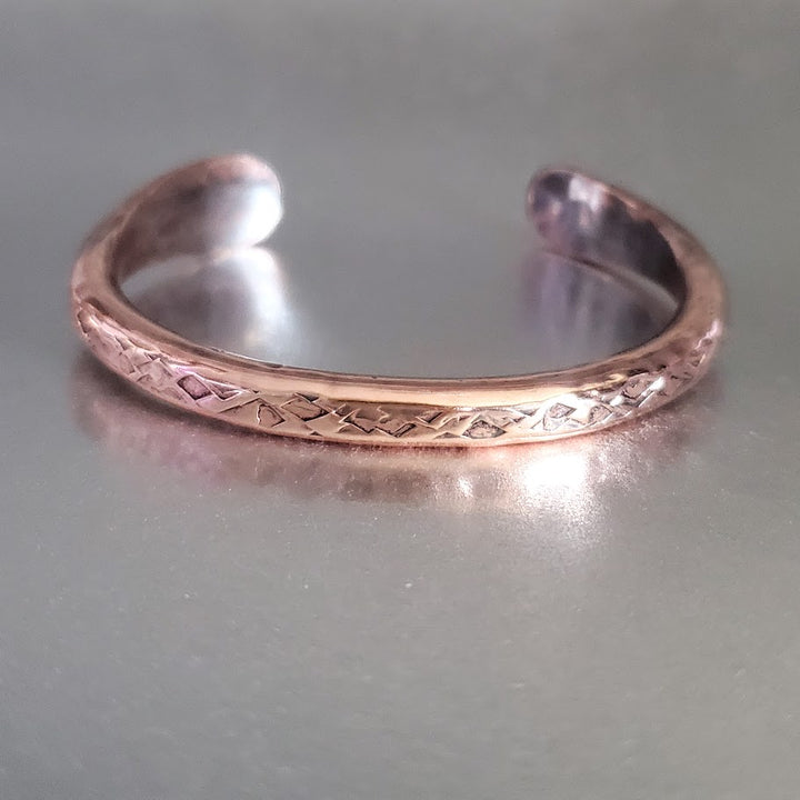 Handmade 4 Gauge Copper BIGGA Bangle by Alexa Martha - Cuff Bangle - Alexa Martha Designs