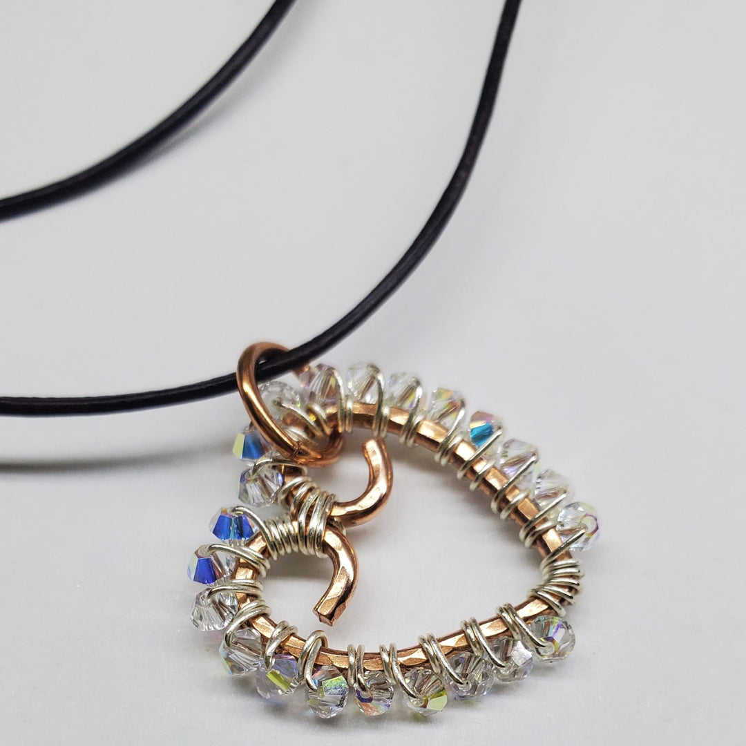 AMD1299-AMD1299-2-AMD1299-3-AMD1299-4-AMD1299-5 Wire Wrapped Open Heart Crystal Necklace - Necklace - Alexa Martha Designs   9595345895728