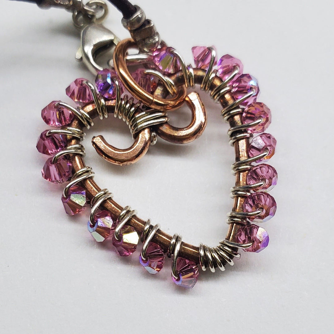 AMD1299-AMD1299-2-AMD1299-3-AMD1299-4-AMD1299-5 Wire Wrapped Open Heart Crystal Necklace - Necklace - Alexa Martha Designs   9595345895728