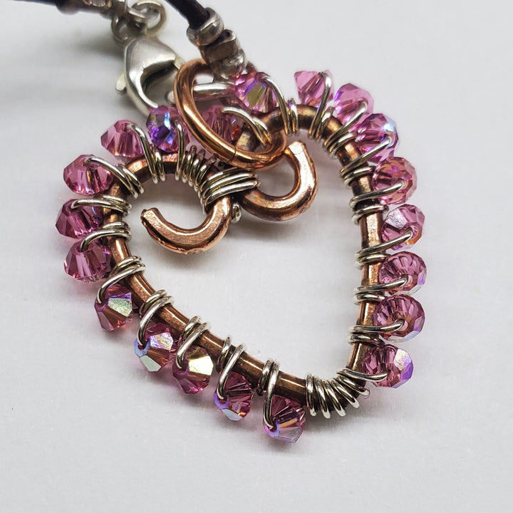 AMD1299-AMD1299-2-AMD1299-3-AMD1299-4-AMD1299-5 Wire Wrapped Open Heart Crystal Necklace - Necklace - Alexa Martha Designs   9595345895728