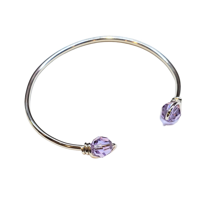 --AMD1331-AMD1331-2-AMD1331-3 Handmade Silver Wire Wrapped Bead Ball End Cuff Bangles - Bracelet - Alexa Martha Designs   9742356087088