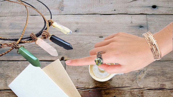 AMD1250-AMD1250-2-AMD1250-3-AMD1250-4-AMD1250-5 Vegan Friendly Wire Wrapped Pointed Crystal Necklace - Necklace - Alexa Martha Designs   1138665685039
