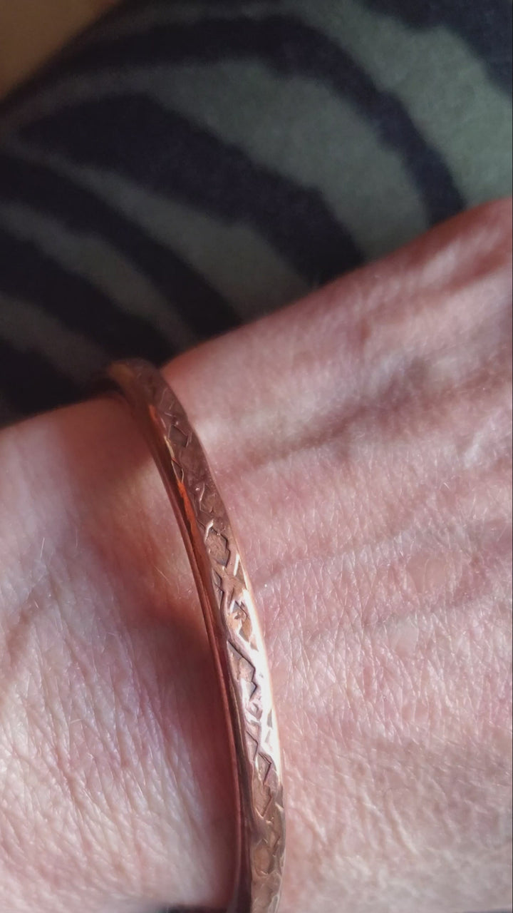 Handmade 6 Gauge BIGGA Bangle by Alexa Martha