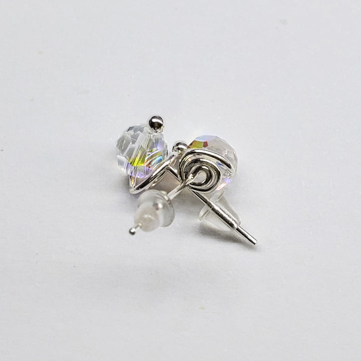 AMD1114-5-AMD1114-AMD1114-2-AMD1114-3-AMD1114-4 6mm Silver Spiral Crystal Stud Earrings - Earrings - Alexa Martha Designs   6759404732463
