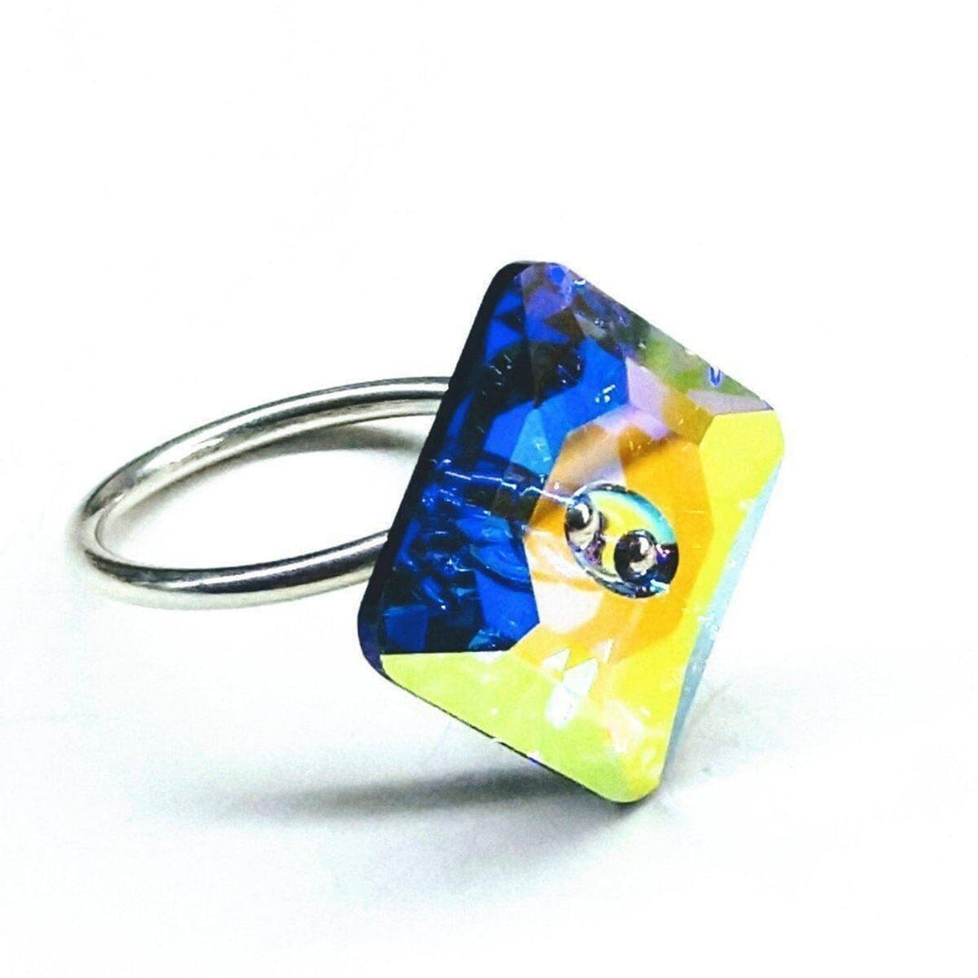 AMD1081 As Seen on Maisie Williams and Asia Monet Ray Silver Super Sparkly Crystal Bling Ring - Ring - Alexa Martha Designs   4708916100