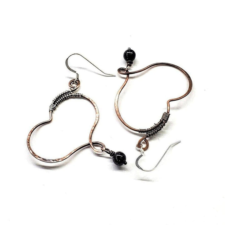 AMD1080 Copper Butterfly Wing Child Abuse Survivor Earrings - Earrings - Alexa Martha Designs   4702557798447
