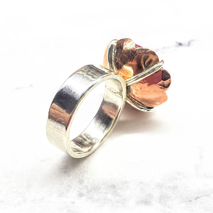 AMD1240-AMD1240-2-AMD1240-3-AMD1240-4 Glamorous Princess Warrior Crystal Heart Blossom Ring - Limited Edition of 7 - Ring - Alexa Martha Designs   8064911409456