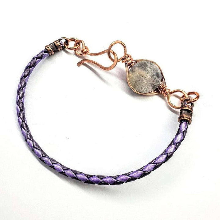 AMD1222-AMD1222-2-AMD1222-3-AMD1222-4-AMD1222-5 Herringbone Wire Wrapped Rainbow Druzy Bracelet - Bracelet - Alexa Martha Designs   4672248447023