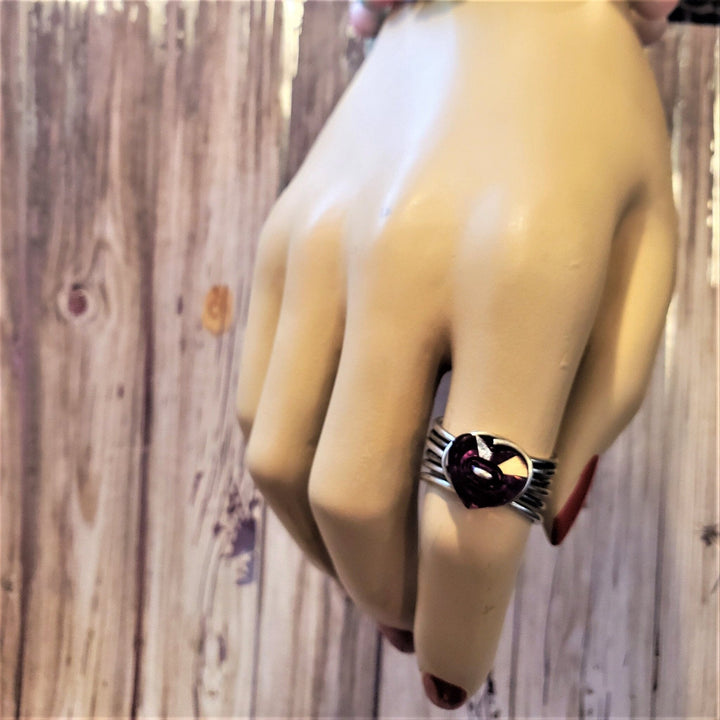 AMD1002-AMD1002-2-AMD1002-3 Wire Wrapped Pink Crystal Heart Glam Ring by Alexa - Ring - Alexa Martha Designs   8206567768368