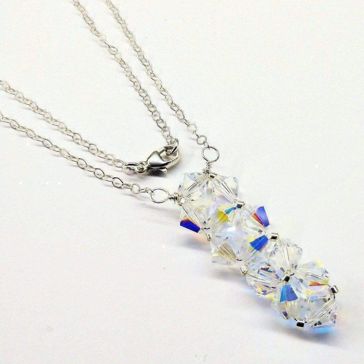AMD1101-AMD1101-4-AMD1101-8-AMD1101-6-AMD1101-5 Handmade Wire Woven Crystal Rock Candy Necklace in Various Colors - Necklace - Alexa Martha Designs   1198963327023