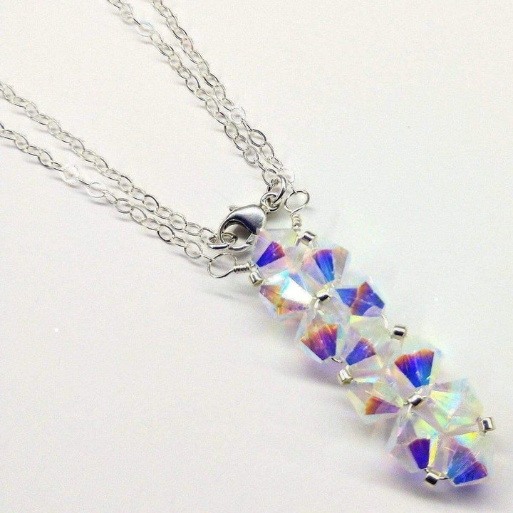 AMD1101-AMD1101-4-AMD1101-8-AMD1101-6-AMD1101-5 Handmade Wire Woven Crystal Rock Candy Necklace in Various Colors - Necklace - Alexa Martha Designs   1198963327023