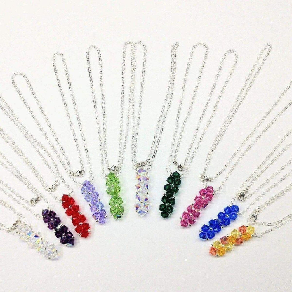 AMD1101-AMD1101-4-AMD1101-8-AMD1101-6-AMD1101-5 Handmade Wire Woven Crystal Rock Candy Necklace in Various Colors - Necklace - Alexa Martha Designs   1198963327023