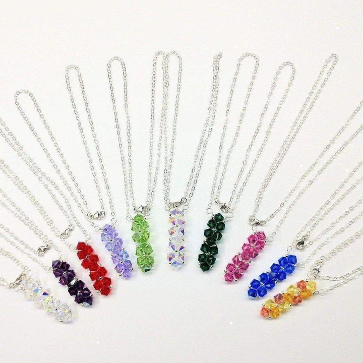 AMD1101-AMD1101-4-AMD1101-8-AMD1101-6-AMD1101-5 Handmade Wire Woven Crystal Rock Candy Necklace in Various Colors - Necklace - Alexa Martha Designs   1198963327023
