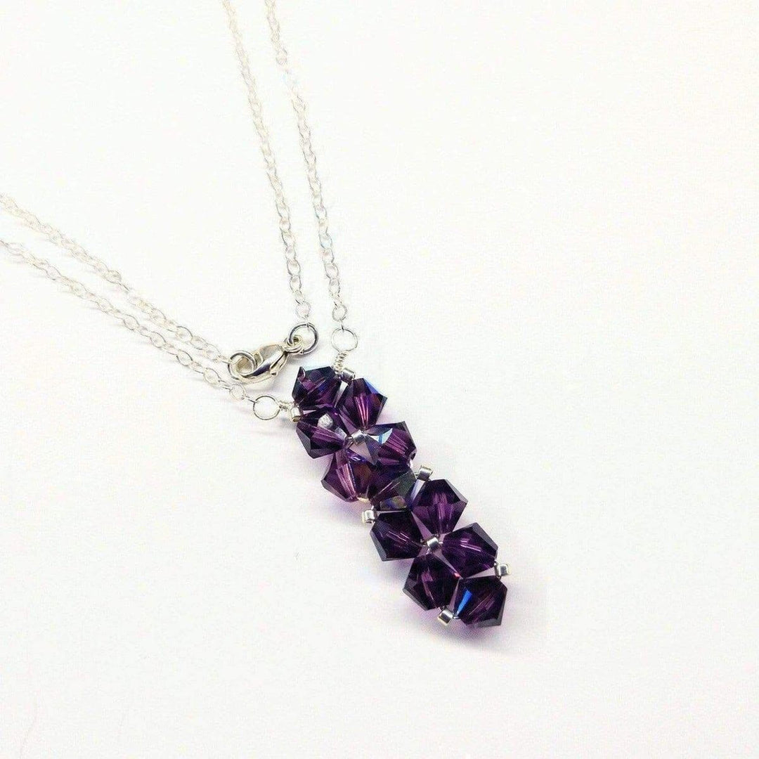 AMD1101-AMD1101-4-AMD1101-8-AMD1101-6-AMD1101-5 Handmade Wire Woven Crystal Rock Candy Necklace in Various Colors - Necklace - Alexa Martha Designs   1198963327023