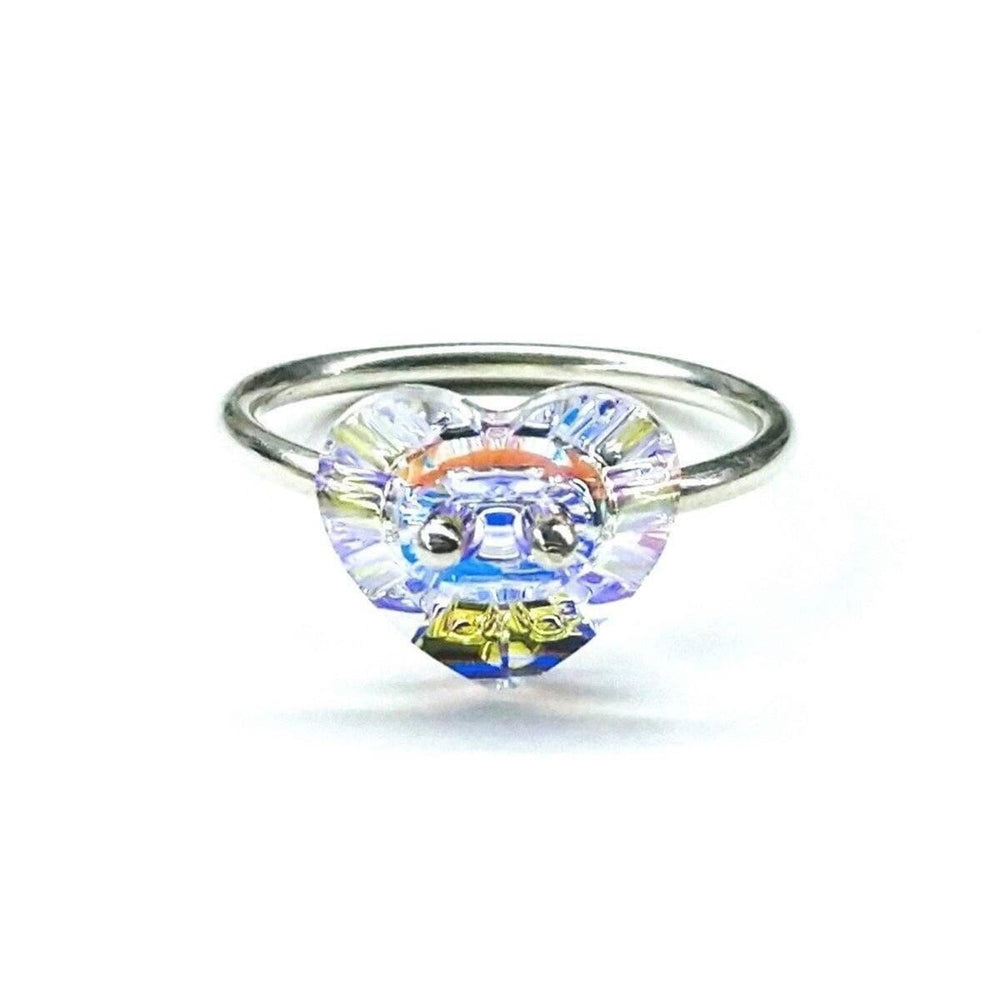 AMD1103-AMD1103-2 Super Sparkly I LOVE YOU Crystal Heart Bling Ring - Rings - Alexa Martha Designs   11847000260
