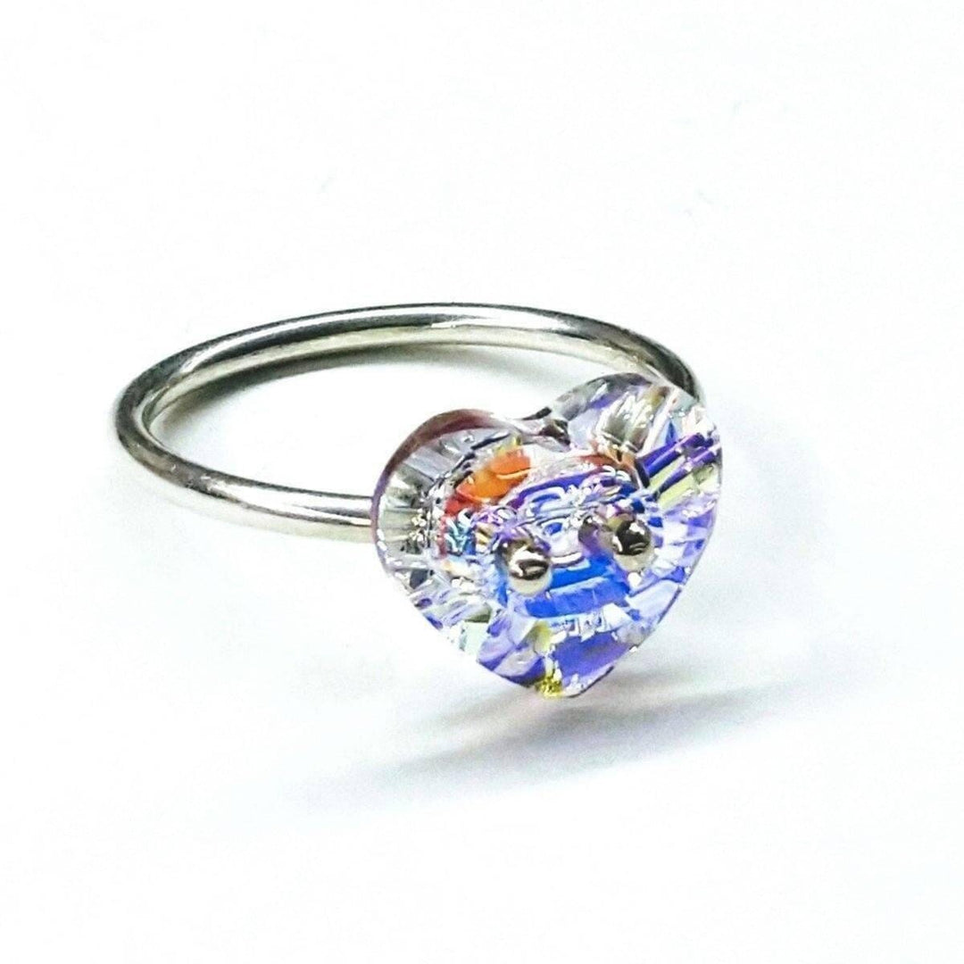 AMD1103-AMD1103-2 Super Sparkly I LOVE YOU Crystal Heart Bling Ring - Rings - Alexa Martha Designs   11847000260
