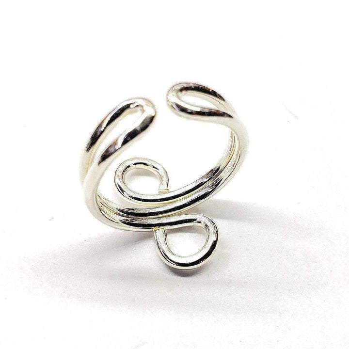 AMD1117-AMD1117-2 Sterling Silver Adjustable Wire Wrap Finger Toe Ring - Ring - Alexa Martha Designs   10573087172