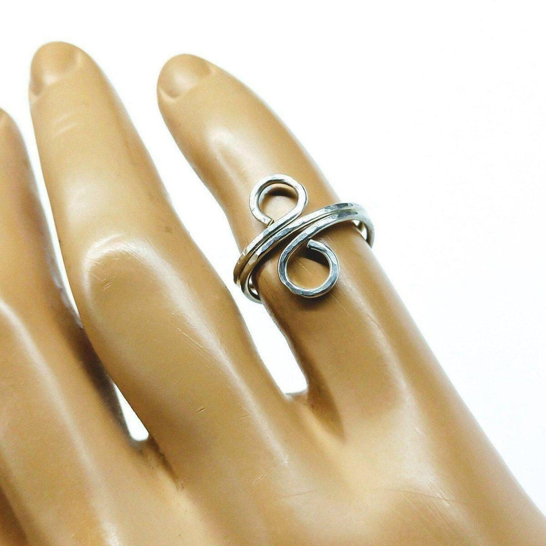 AMD1117-AMD1117-2 Sterling Silver Adjustable Wire Wrap Finger Toe Ring - Ring - Alexa Martha Designs   10573087172