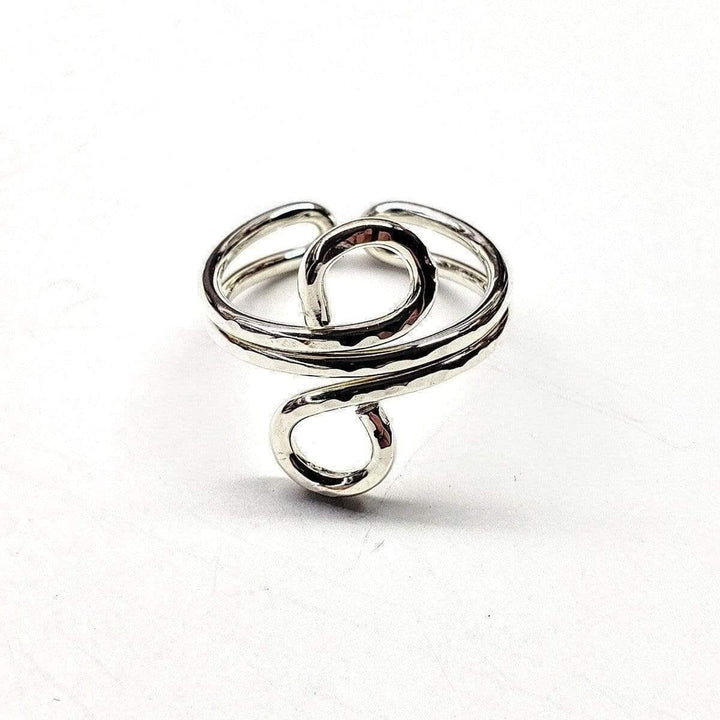 AMD1117-AMD1117-2 Sterling Silver Adjustable Wire Wrap Finger Toe Ring - Ring - Alexa Martha Designs   10573087172