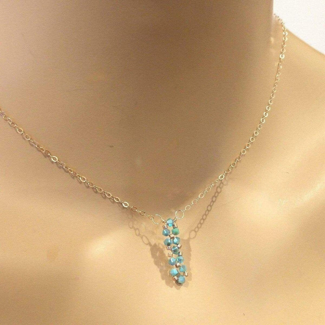 AMD1133 Tiny Super Sparkly Rock Candy Crystal Bar Necklace - Necklace - Alexa Martha Designs   1217443528751