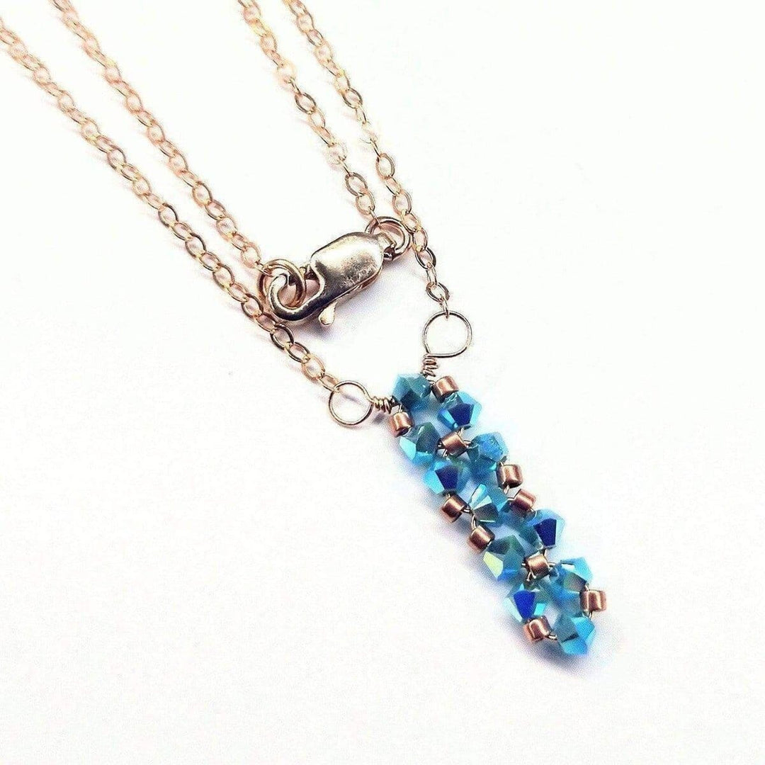 Tiny Super Sparkly Rock Candy Crystal Bar Necklace - Necklace - Alexa Martha Designs   