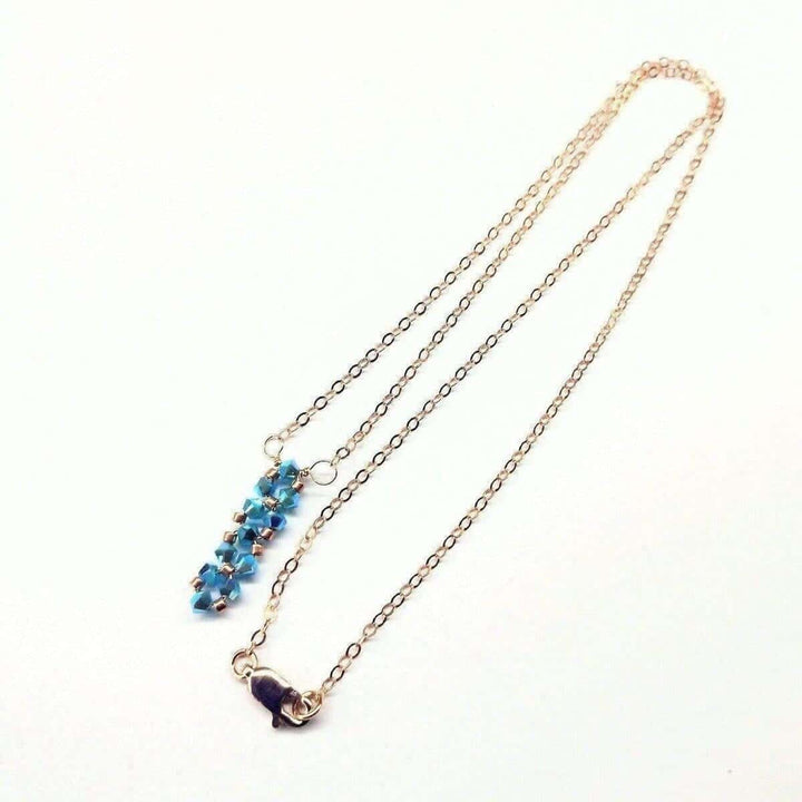 AMD1133 Tiny Super Sparkly Rock Candy Crystal Bar Necklace - Necklace - Alexa Martha Designs   1217443528751