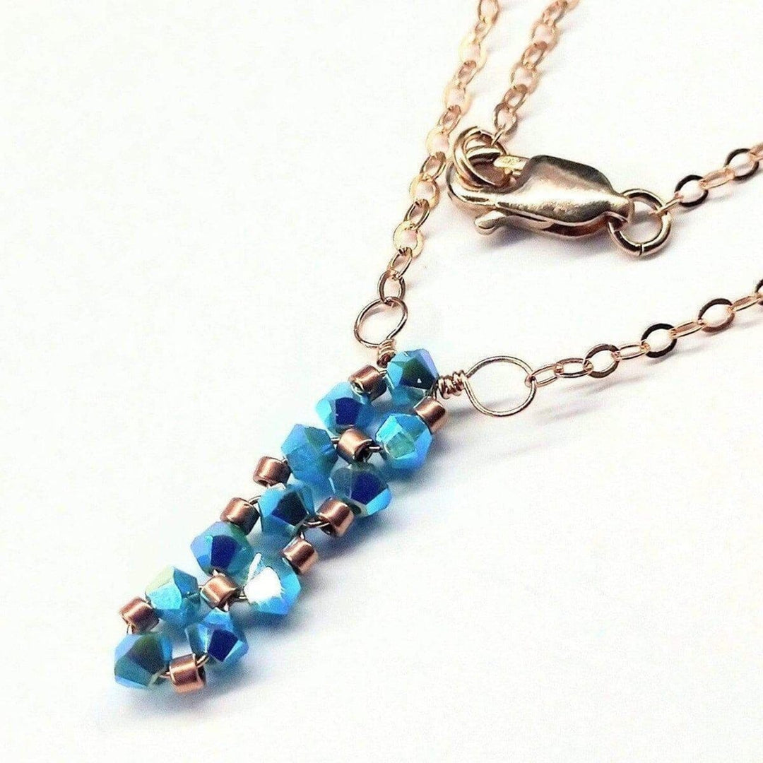 AMD1133 Tiny Super Sparkly Rock Candy Crystal Bar Necklace - Necklace - Alexa Martha Designs   1217443528751