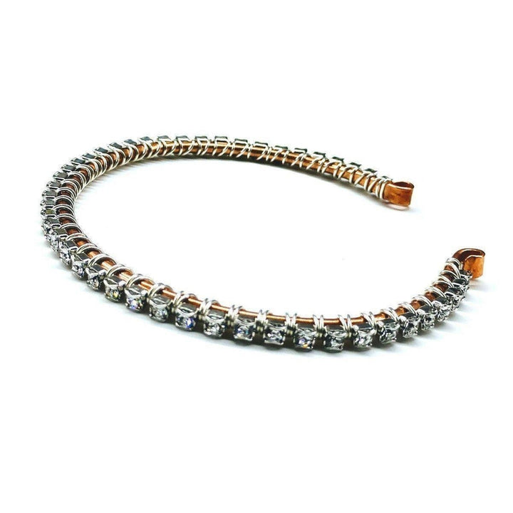 AMD1161-AMD1161-2-AMD1161-3 Catch-Free Crystal Rhinestone Tennis Bracelet Bangle - Bracelet - Alexa Martha Designs   9706608388