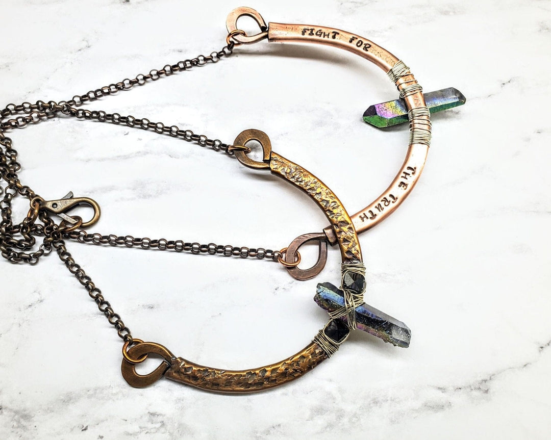 AMD1205 Warrior Necklace - Fight For The Truth - Necklaces - Alexa Martha Designs   7162219135023