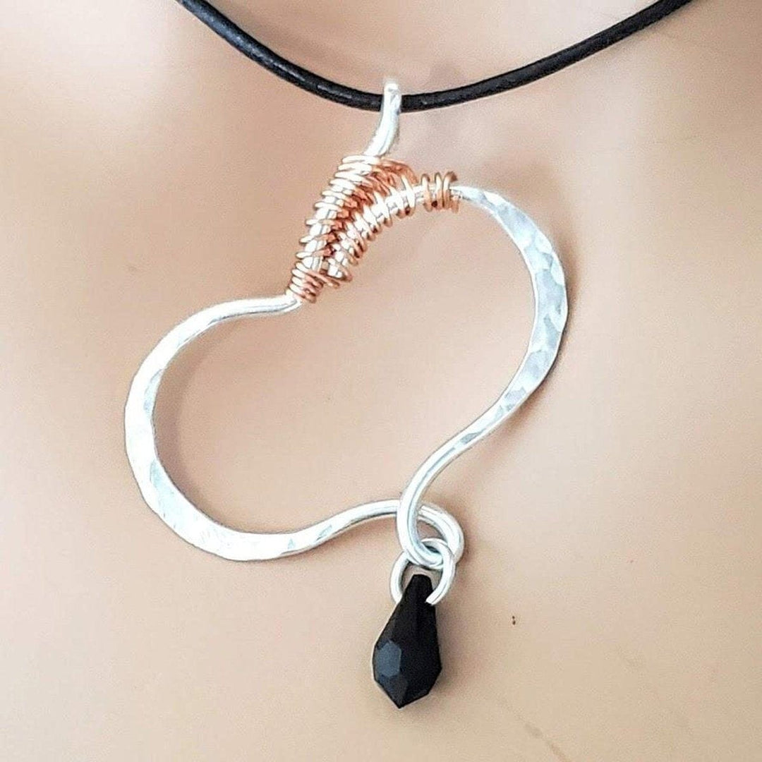 AMD1231-AMD1231-2-AMD1231-3 Silver Butterfly Wing Child Abuse Survivor Awareness Necklace - Necklace - Alexa Martha Designs   4713537830959