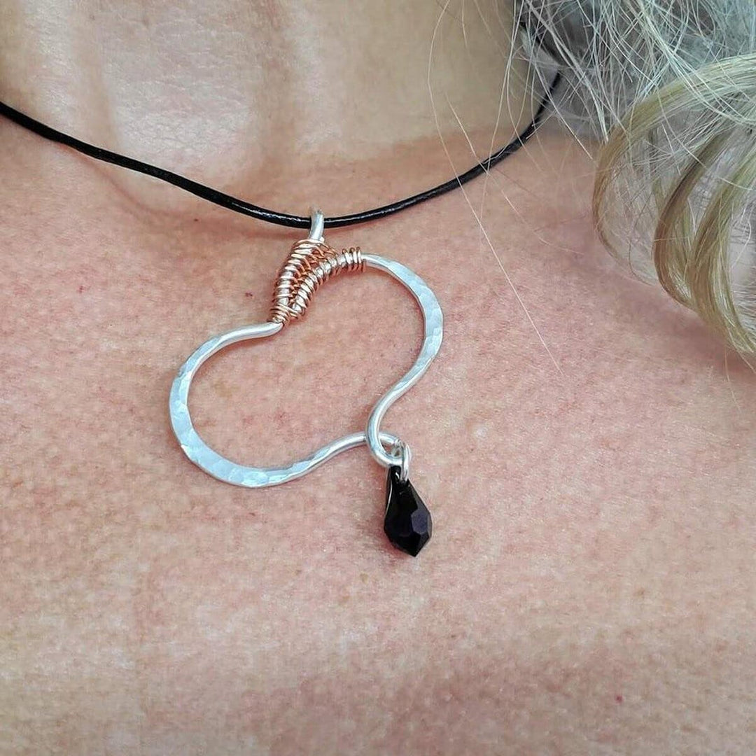 AMD1231-AMD1231-2-AMD1231-3 Silver Butterfly Wing Child Abuse Survivor Awareness Necklace - Necklace - Alexa Martha Designs   4713537830959