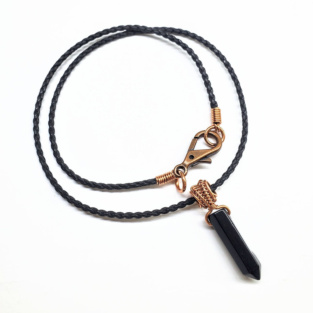 AMD1250-AMD1250-2-AMD1250-3-AMD1250-4-AMD1250-5 Vegan Friendly Wire Wrapped Pointed Crystal Necklace - Necklace - Alexa Martha Designs   1138665685039