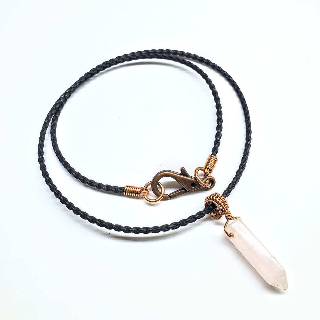 AMD1250-AMD1250-2-AMD1250-3-AMD1250-4-AMD1250-5 Vegan Friendly Wire Wrapped Pointed Crystal Necklace - Necklace - Alexa Martha Designs   1138665685039