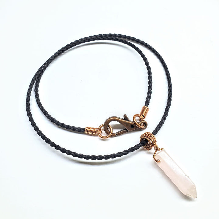 AMD1250-AMD1250-2-AMD1250-3-AMD1250-4-AMD1250-5 Vegan Friendly Wire Wrapped Pointed Crystal Necklace - Necklace - Alexa Martha Designs   1138665685039