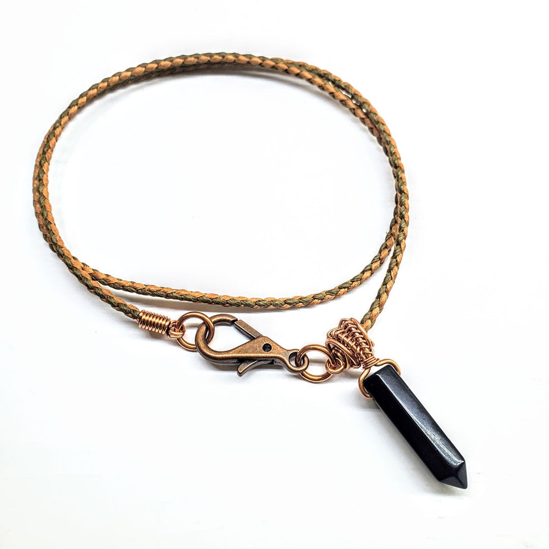 AMD1250-AMD1250-2-AMD1250-3-AMD1250-4-AMD1250-5 Vegan Friendly Wire Wrapped Pointed Crystal Necklace - Necklace - Alexa Martha Designs   1138665685039