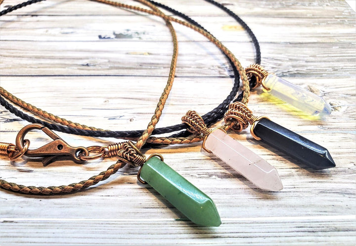 AMD1250-AMD1250-2-AMD1250-3-AMD1250-4-AMD1250-5 Vegan Friendly Wire Wrapped Pointed Crystal Necklace - Necklace - Alexa Martha Designs   1138665685039
