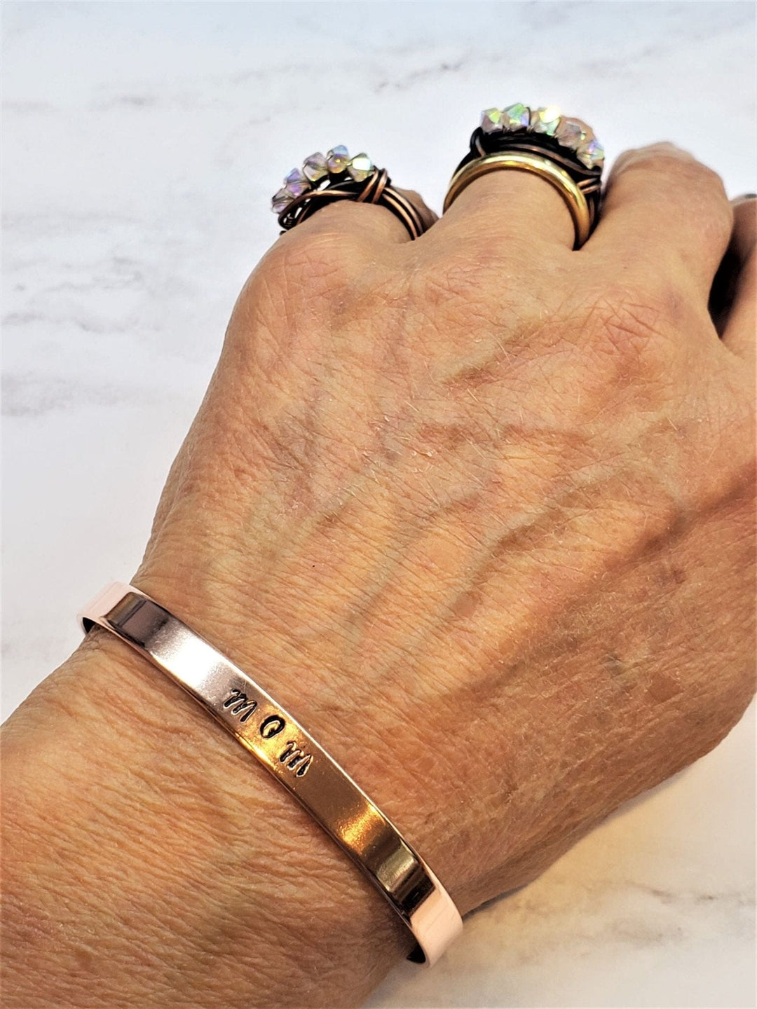 AMD1255-AMD1255-2 MOM Stamped Copper Cuff - Bracelet - Alexa Martha Designs   8322093547824