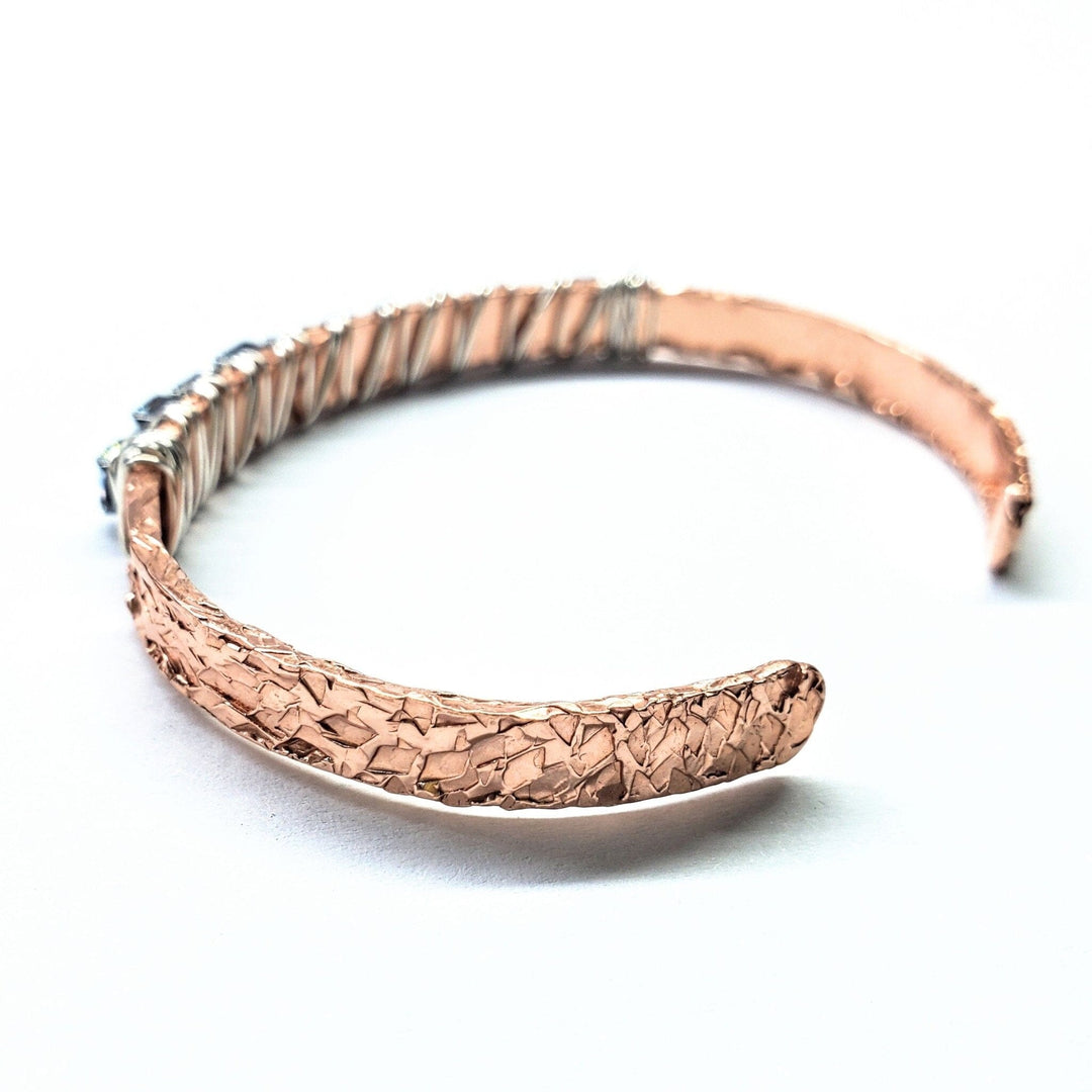 AMD1232-AMD1232-2-AMD1232-3 Set of Glamorously Wrapped Hammered Rhinestone Crystal Bling Bangles - Bracelet - Alexa Martha Designs   7010332344367