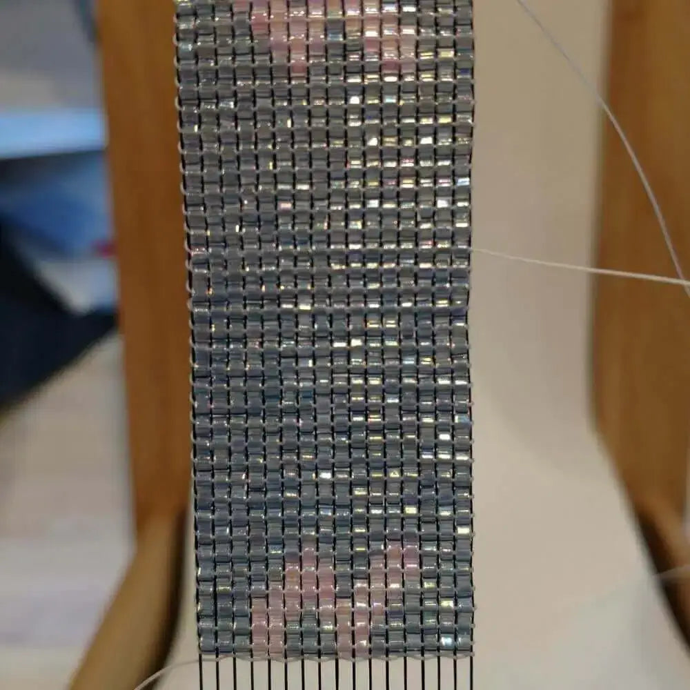 Alexa's Favorite Pieces from the Local Custom Work Gallery showcases a beautifully crafted beaded panel.