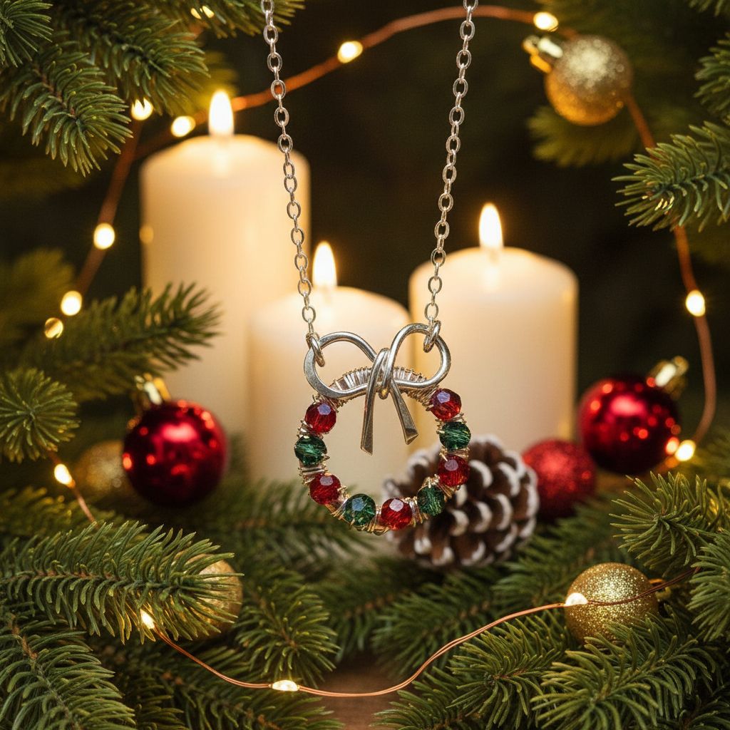 Lexi Butler Designs Feature at Fashion Studio Magazine - festive jewelry with candles and Christmas decorations